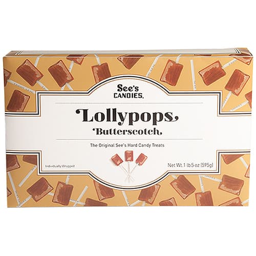 See's Candies • Butterscotch & Chocolate Lollypops