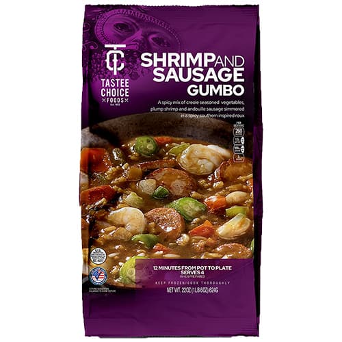 Tastee Choice Frozen Shrimp and Sausage Gumbo Entree