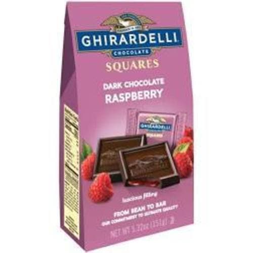 Ghirardelli Dark Chocolate Raspberry Squares In Bag