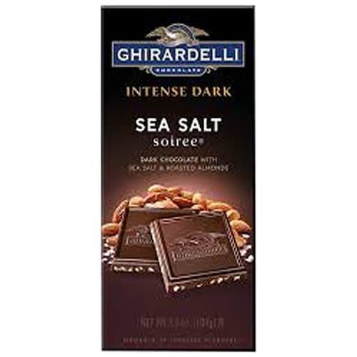 Ghirardelli Sea Salt Dark Chocolate Almond Candy Bar