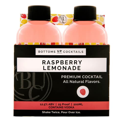 Bottoms Up Cocktails • Raspberry Lemonade 4pk-200ml