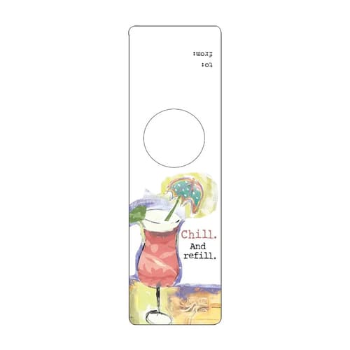 Bottle Gifttag • Chill. and Refill.