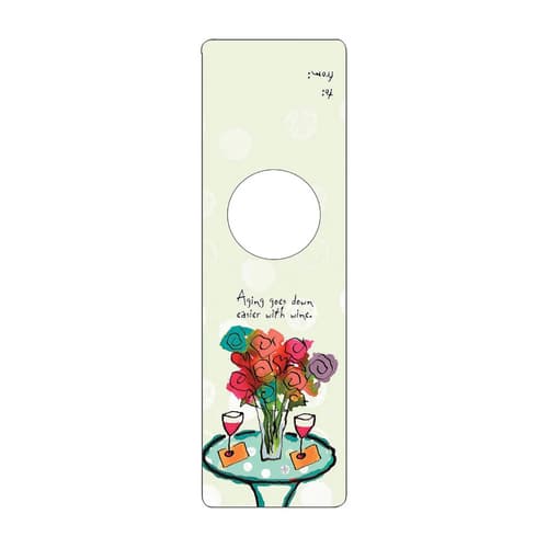 Bottle Gifttag • Aging Goes Down Easier...