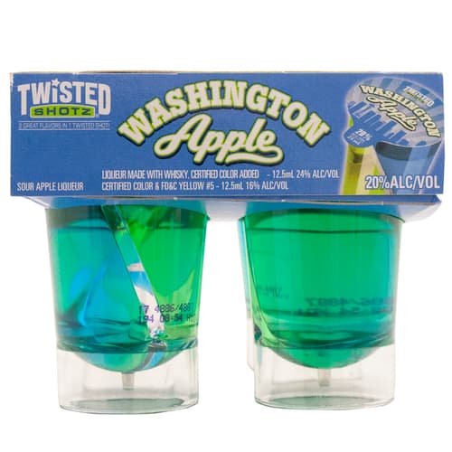 Twisted Shotz • Apple 4pk-25ml