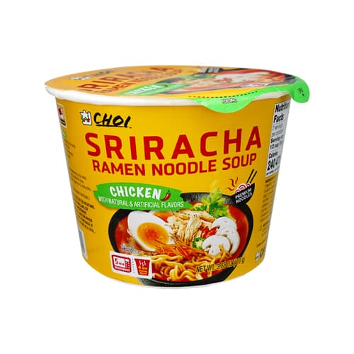Choi Sriracha Chicken Ramen Noodle Soup