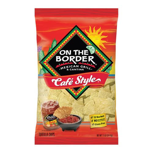 On The Border Tortilla Chips • Cafe Style