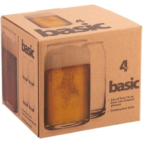 Home Essentials Basic • Beer Can Glasses 16 oz