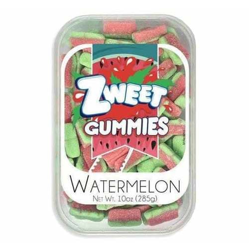 Zweet Gummy Sour Watermelon Candy In Tub