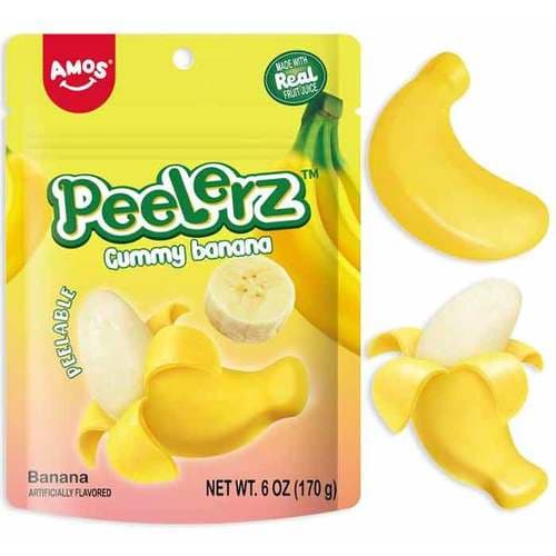 Amos Peelerz Gummy Candy • Banana