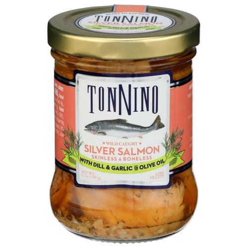 Tonnino Salmon • Silver Salmon Dill & Garlic In Olive Oil