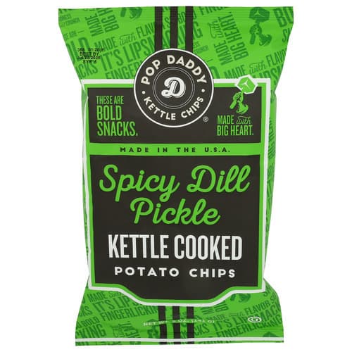 Pop Daddy Kettle Chips • New Spicy Pickle
