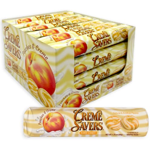Crena Savers Peaches & Creme Candy Rolls
