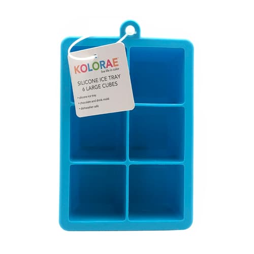 Blueoco Ice Mold • 6 Cubes Blue 1.75" Square
