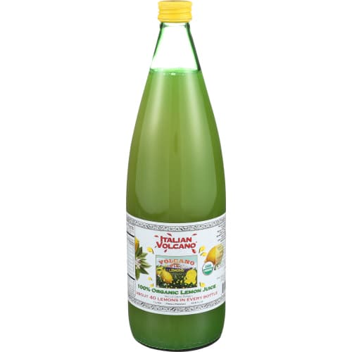 Italian Volcano Usda Organic Lemon Juice Bottle