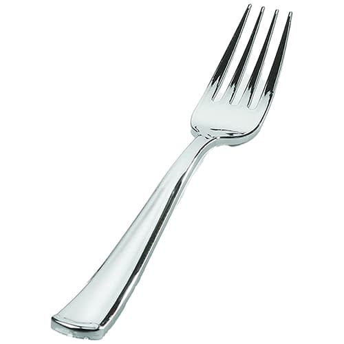 Fineline • 7" Fork Silver Plastic 24 Ct