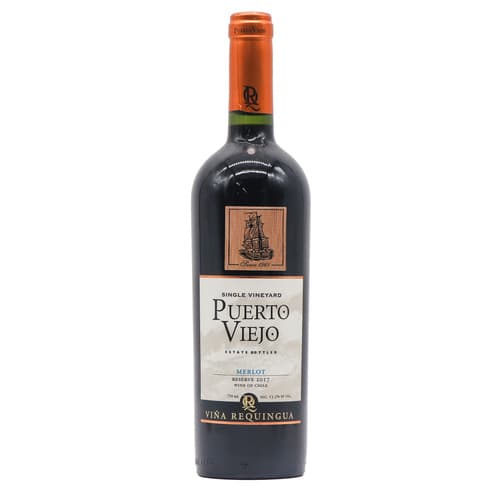 Vina Requingua Puerto Viejo Reserve Estate Bottled Single Vineyard Merlot