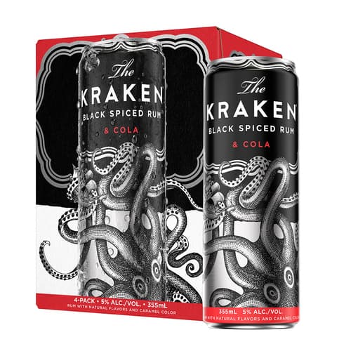 Kraken Cocktails • Kraken & Cola 4pk-12oz