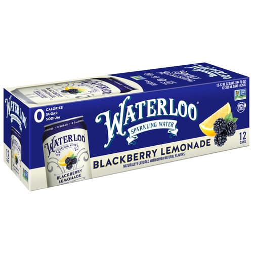 Waterloo Sparkling Water • Blackberry Lemonade 12oz