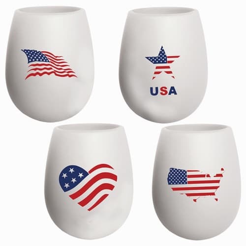 Shark Skinzz Tumbler • Usa Flag Silicone 12oz