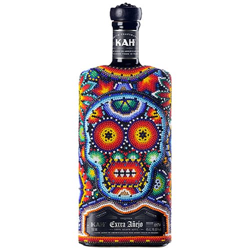 Kah Tequila • 10yr Extra Anejo Huichol Beaded