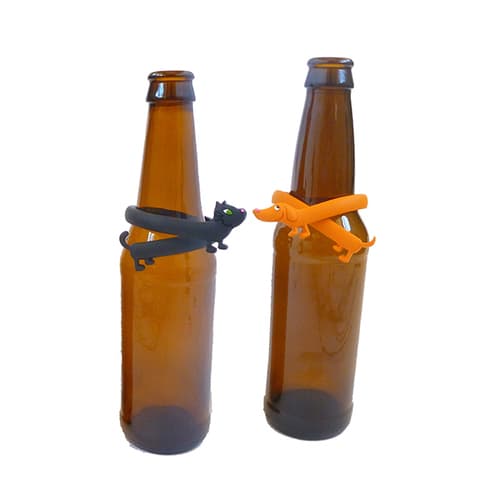 Bottle / Glass Marker • Frenemies Cat & Dog