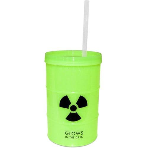 Kheper • Glow-in-dark Toxic Barrel Cup with Straw