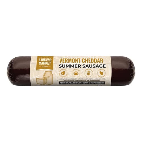 Farmers Market Vermont Cheddar Summer Sausage
