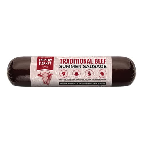 Farmers Market Traditional Beef Summer Sausage