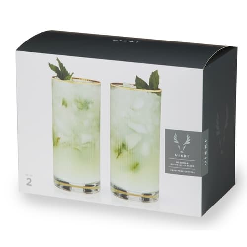 Viski Drinkware • Meridian Highball Crystal 15 oz