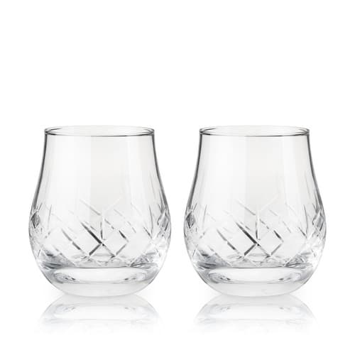 Viski Drinkware • Admiral Bourbon Crystal Glasses