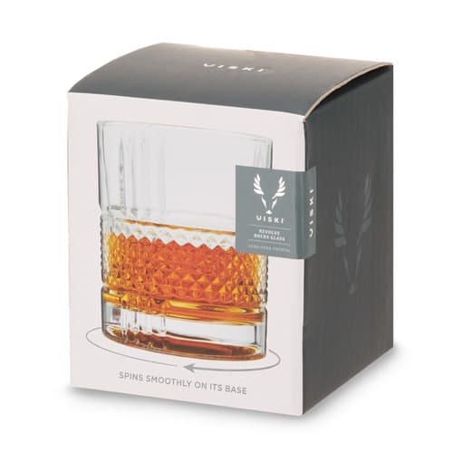 Viski By True Viski Crystal Spinning Rocks Glass
