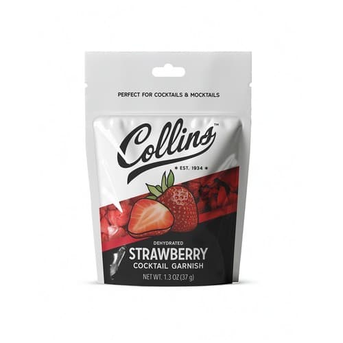 Collins • Strawberry Garnish Dehydrated