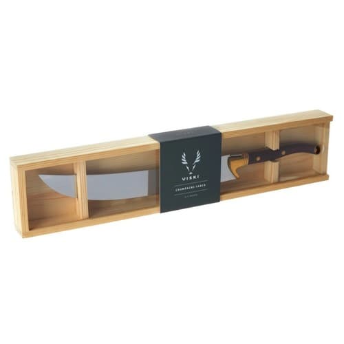 Viski Champagne Saber In Wood Box