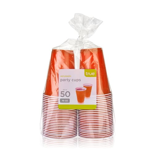 True • Orange Party Cups 16oz 50 Ct