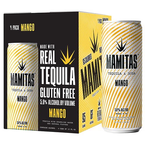 Mamitas Tequila & Soda • Mango 4pk-12oz