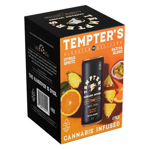 Tempters Spritz Citrus Sativa 10mg Delta 9 • 4pk Can
