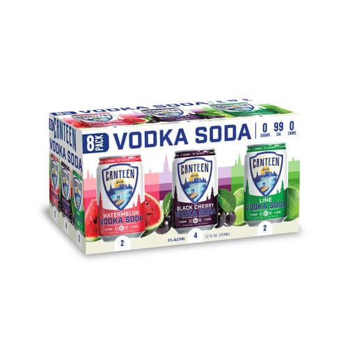 Canteen Vodka + Soda • Variety Pack 8pk-12oz