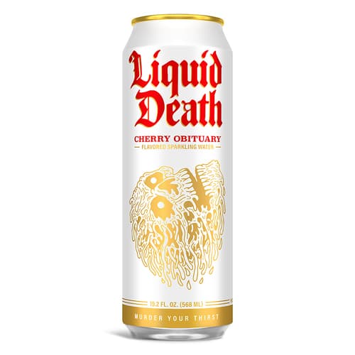 Liquid Death Water • Sparkling Cherry / Lime / Lemon