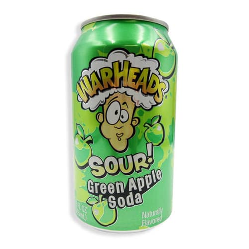 Warheads Sour Green Apple Soda In Can