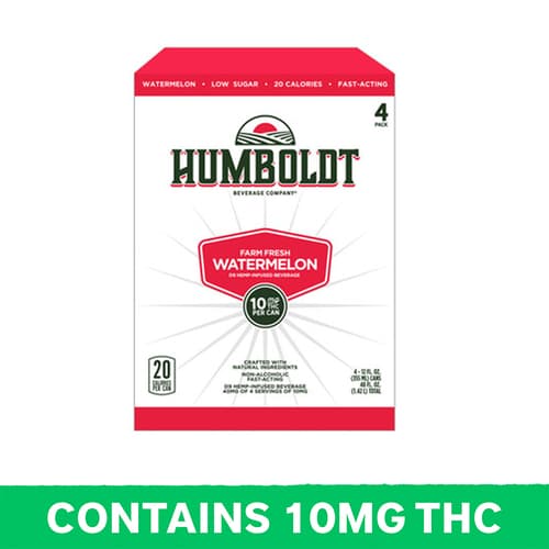 Humboldt Watermelon Seltzer 10mg Delta 9 4pk Can