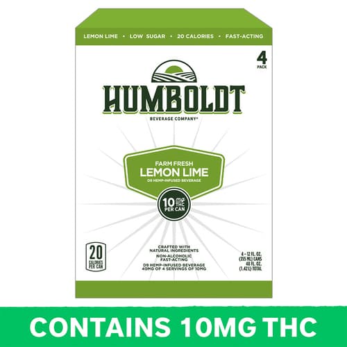 Humboldt Lemon Lime Seltzer 10mg Delta 9 4pk Can