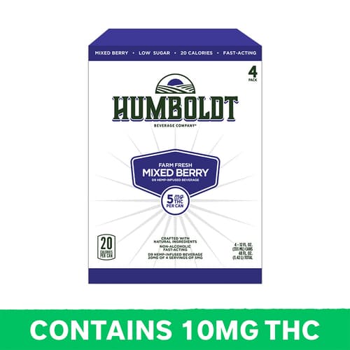 Humboldt Mixed Berry Seltzer 10mg Delta 9 4pk Can