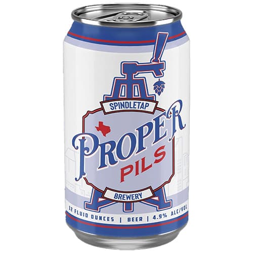 Spindletap Brewing Proper Pils • Cans