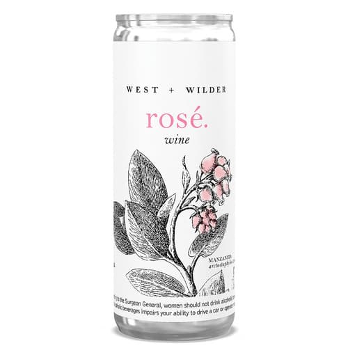 West & Wilder Rose Can 3pk