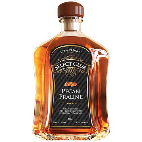 Select Club Pecan Praline Whiskey with Glasses