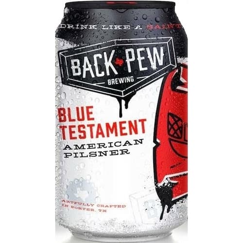Back Pew Blue Testament Pilsner • Cans