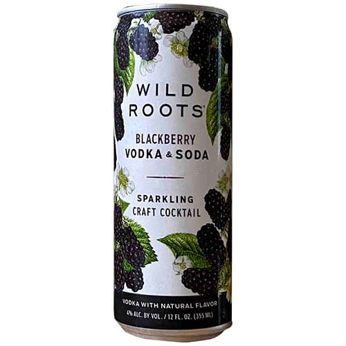 Wild Roots Vodka + Soda • Blackberry 4pk-12oz