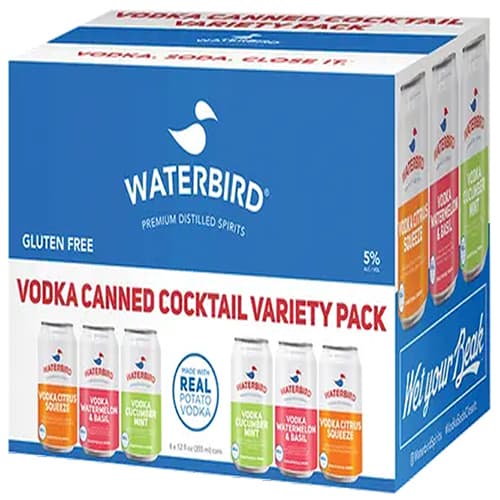 Waterbird Cocktails • Vodka Soda Variety 6pk-12oz