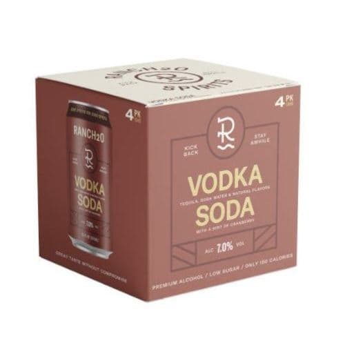 Ranch20 Cocktails • Cranberry Vodka Soda 4pk-12oz