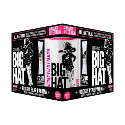 Big Hat Cocktails • Prickly Pear Paloma 4pk-12oz